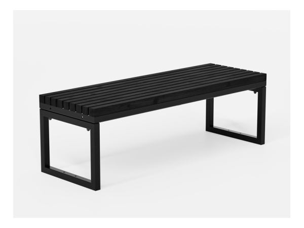 Kokoa - penkki, Valtti+ musta, RAL9005 kokoa, penkki, tuoli, sohva, istuin