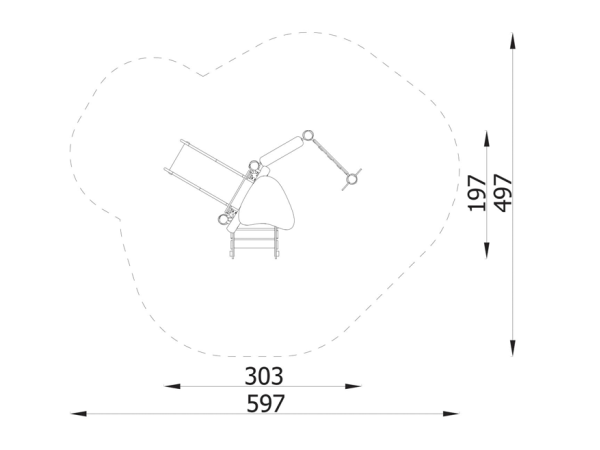 robinia, leikkikeskus, liukumäki, kiipeilyteline, kauppa, akaasia, finture, ulkoleikkiväline