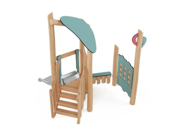 robinia, leikkikeskus, liukumäki, kiipeilyteline, kauppa, akaasia, finture, ulkoleikkiväline