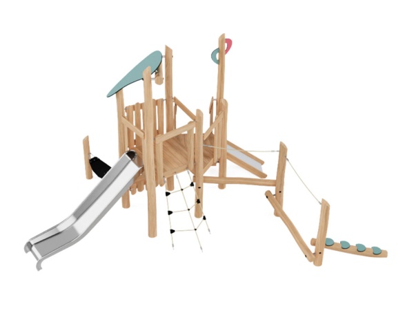 Robinia Seikkailupolku leikkikeskus robinia, leikkikeskus, liukumäki, kiipeilyteline, kauppa, akaasia, finture, ulkoleikkiväline, seikkailu