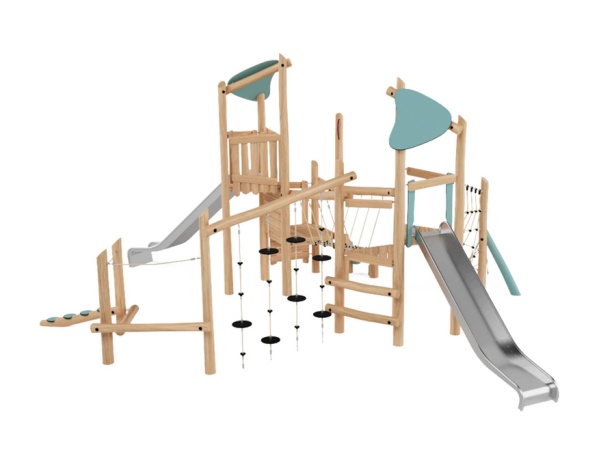 robinia, leikkikeskus, liukumäki, kiipeilyteline, kauppa, akaasia, finture, ulkoleikkiväline, seikkailu