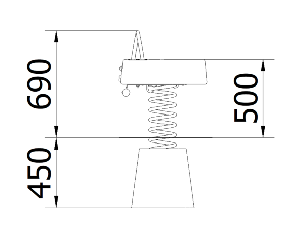 Robinio Worm jousikeinu mato, jousikeinu, kiipeilyteline, liukumäki, hiekkalaatikko, robinia, kiikku, leikkiväline