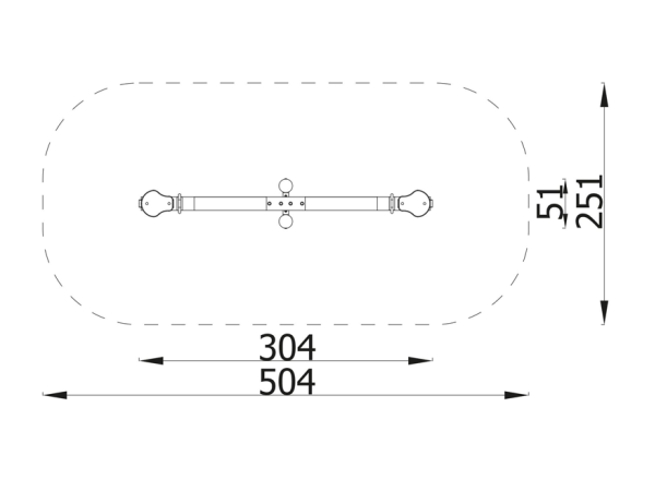 Robinia vaakakiikku 2:lle robinia, leikkikeskus, liukumäki, kiipeilyteline, vaakakiikku, akaasia, finture, ulkoleikkiväline, keinu