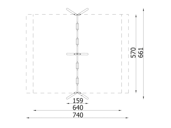 Robinia keinu 4:lle robinia, lasten keinu, keinuteline, finture, ulkoleikkiväline, kiikku, akaasia
