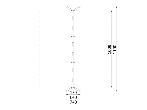 Robinia keinu 6:lle robinia, lasten keinu, keinuteline, finture, ulkoleikkiväline, kiikku, akaasia