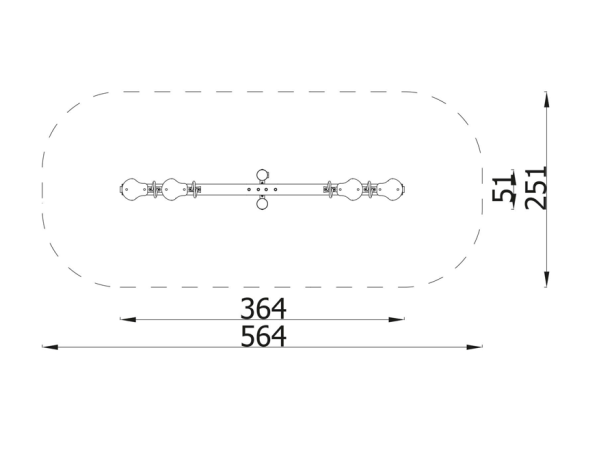 Robinia vaakakiikku 4:lle robinia, leikkikeskus, liukumäki, kiipeilyteline, vaakakiikku, akaasia, finture, ulkoleikkiväline, keinu