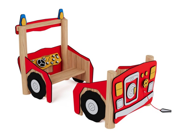 Robinia Paloauto leikkiauto robinia, leikkikeskus, leikkimökki, kauppa, akaasia, finture, ulkoleikkiväline, paloasema, pelastuslaitos, auto