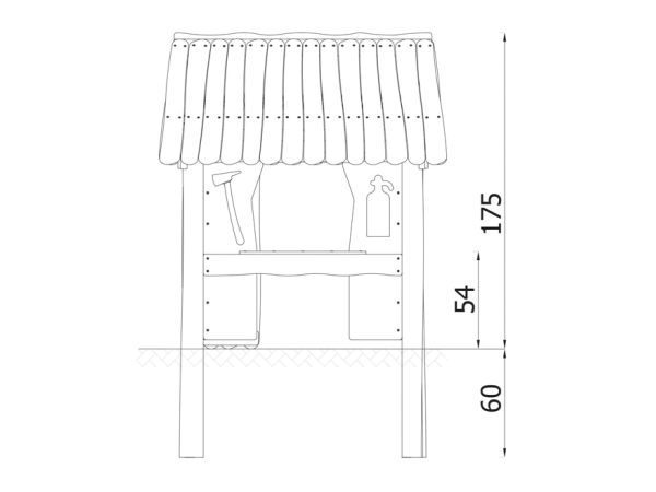 Robinia Paloasema leikkimaja robinia, leikkikeskus, leikkimökki, kauppa, akaasia, finture, ulkoleikkiväline, paloasema, pelastuslaitos