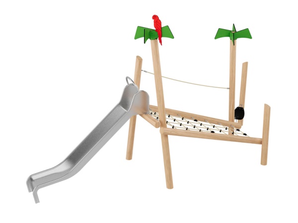 Robinia Aarresaari 1 leikkikeskus robinia, leikkikeskus, liukumäki, kiipeilyteline, aarresaari, akaasia, finture, ulkoleikkiväline, seikkailu