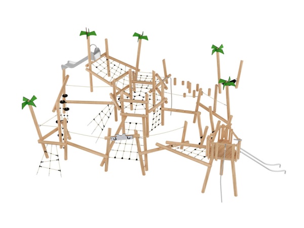 Robinia Aarresaari 3 leikkikeskus robinia, leikkikeskus, liukumäki, kiipeilyteline, aarresaari, akaasia, finture, ulkoleikkiväline, seikkailu