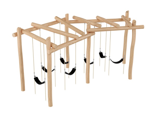 Robinia Liaanimetsä istuinkeinu robinia, lasten keinu, keinuteline, finture, ulkoleikkiväline, kiikku, akaasia, liaani, ryhmäkeinu