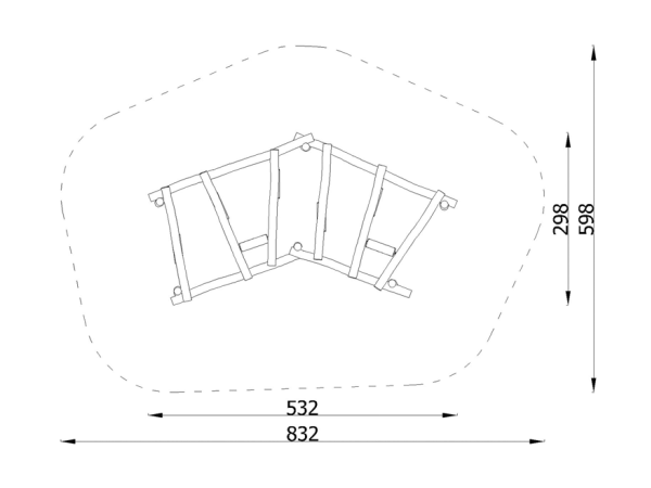 Robinia Liaanimetsä istuinkeinu robinia, lasten keinu, keinuteline, finture, ulkoleikkiväline, kiikku, akaasia, liaani, ryhmäkeinu