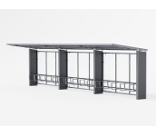 Pyynikki pyöräkatos kovapinnoite PC- takaseinällä pyöräkatos, pyöräteline, katos, pyynikki, suoja, finture, modulaarinen