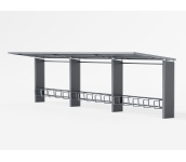 Pyynikki pyöräkatos, 8,6m pyöräkatos, pyöräteline, katos, pyynikki, suoja, finture, modulaarinen