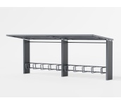 Pyynikki pyöräkatos, 5,8m pyöräkatos, pyöräteline, katos, pyynikki, suoja, finture, modulaarinen