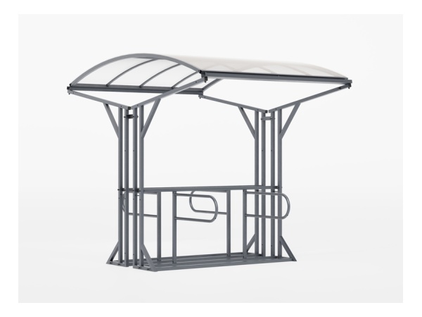 pyöräkatos, pyöräteline, katos, breeam, brm, finture