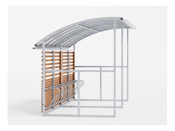 pyöräkatos, yleiskatos, vaunukatos, roskakatos, puuverhoilu, suojakatos, pyöräkatokset