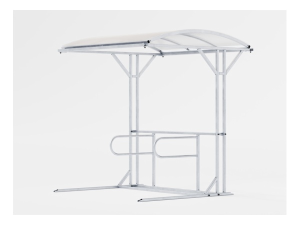 pyöräkatos, pyöräteline, katos, breeam, brm, finture