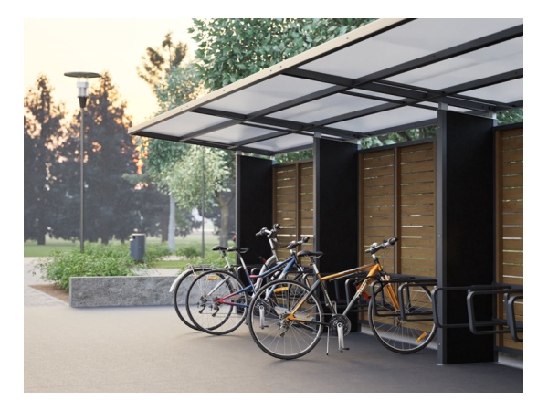 pyöräkatos, pyöräteline, katos, pyynikki, suoja, finture, modulaarinen