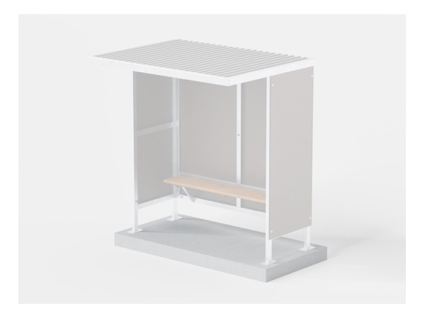 perustus, betoni, asennuslaatta, pysäkki, katos, polkupyörä, infra, finture