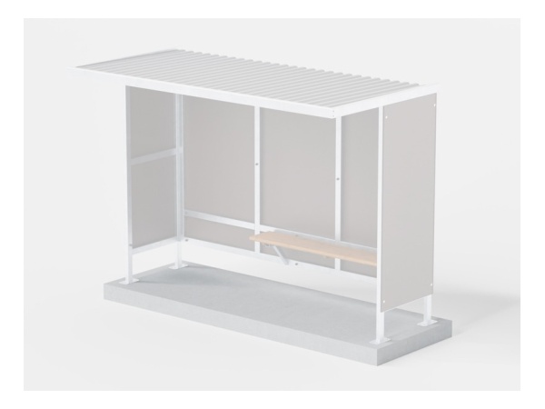 perustus, betoni, asennuslaatta, pysäkki, katos, polkupyörä, infra, finture