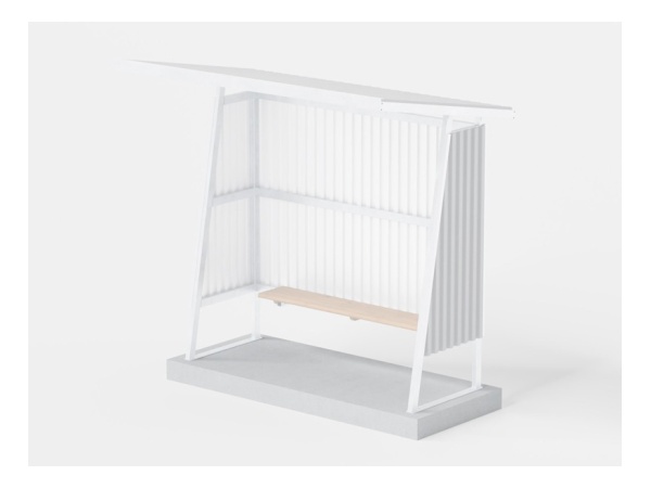 perustus, betoni, asennuslaatta, pysäkki, katos, polkupyörä, infra, finture