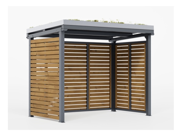 aurora, viherkatto, katos, maksaruoho, niitty, heinä, pyöräteline, modulaarinen, jatkettava, finture