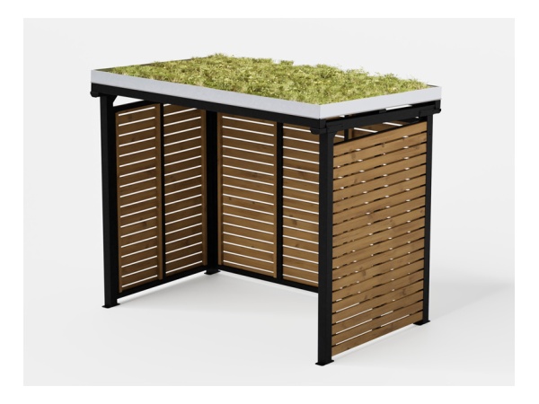 aurora, viherkatto, katos, maksaruoho, niitty, heinä, pyöräteline, modulaarinen, jatkettava, finture