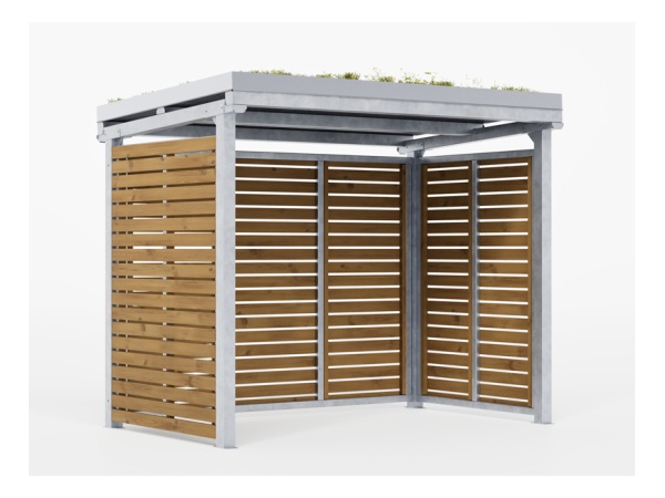 aurora, viherkatto, katos, maksaruoho, niitty, heinä, pyöräteline, modulaarinen, jatkettava, finture