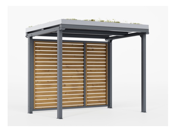 aurora, viherkatto, katos, maksaruoho, niitty, heinä, pyöräteline, modulaarinen, jatkettava, finture