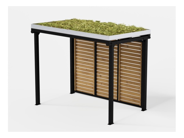 aurora, viherkatto, katos, maksaruoho, niitty, heinä, pyöräteline, modulaarinen, jatkettava, finture