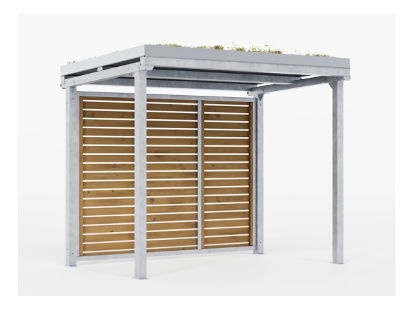 aurora, viherkatto, katos, maksaruoho, niitty, heinä, pyöräteline, modulaarinen, jatkettava, finture