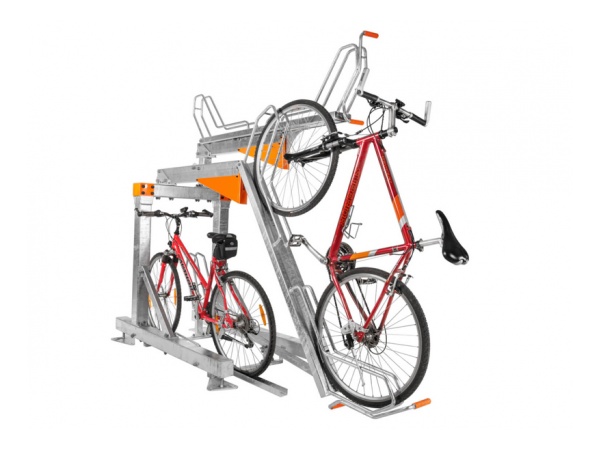pyöräteline, 2-kerroksinen, tilaihme, säästäjä, pyörävarasto, polkupyörä, pyöräparkki