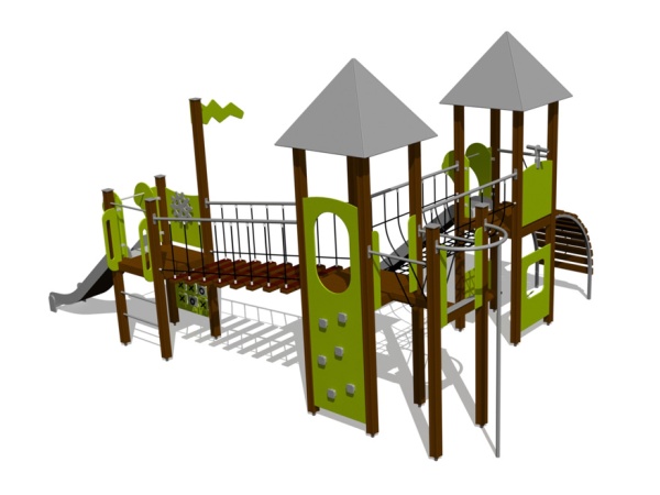 leikkikeskus, leikkipuisto, finture, liukumäki, kiipeilyteline, portaat, monitoimikeskus