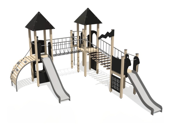 leikkikeskus, leikkipuisto, finture, liukumäki, kiipeilyteline, portaat, monitoimikeskus