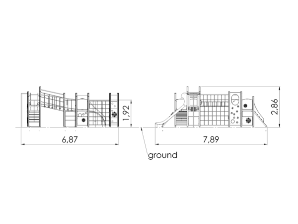 gorilla, seikkailurata, leikkikeskus, kiipeilyteline, liukumäki, motoriikkarata