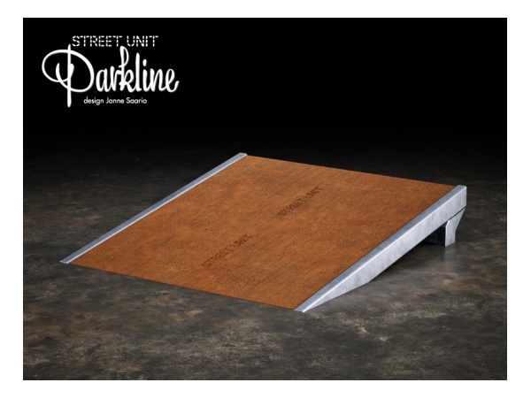 street unit, parkline, skatepark, skeitti, janne saario, design, air low, krooked, corten, cor-ten