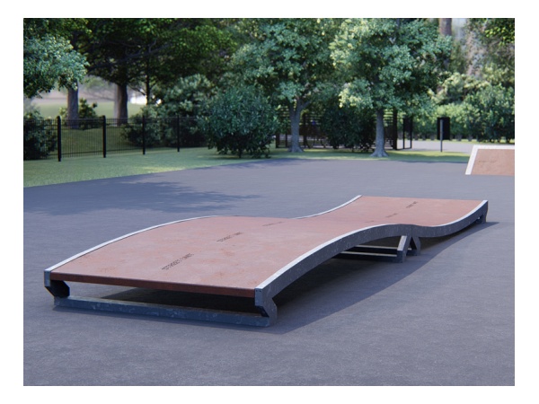 street unit, parkline, skatepark, skeitti, janne saario, design, tail, corten, cor-ten