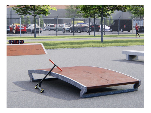 street unit, parkline, skatepark, skeitti, janne saario, design, nose, corten, cor-ten