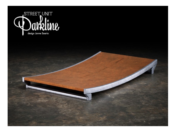 street unit, parkline, skatepark, skeitti, janne saario, design, tail, corten, cor-ten