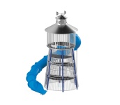 majakka, satama, rannikko, meri, liukumäki, kiipeily, torni, light, house, liukuminen