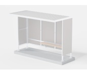 perustus, betoni, asennuslaatta, pysäkki, katos, polkupyörä, infra, finture