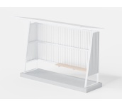 perustus, betoni, asennuslaatta, pysäkki, katos, polkupyörä, infra, finture