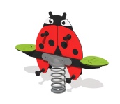 ladybug, leppäkerttu, jousikeinu, hyöteinen, leikkiväline, kiikku, luonto, finture, tiptiptap